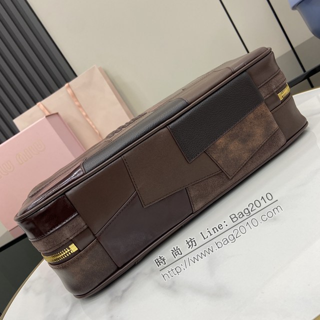 MIU MIU專櫃繆繆最新款小牛皮手提公事包 jh2739型號：5BB117